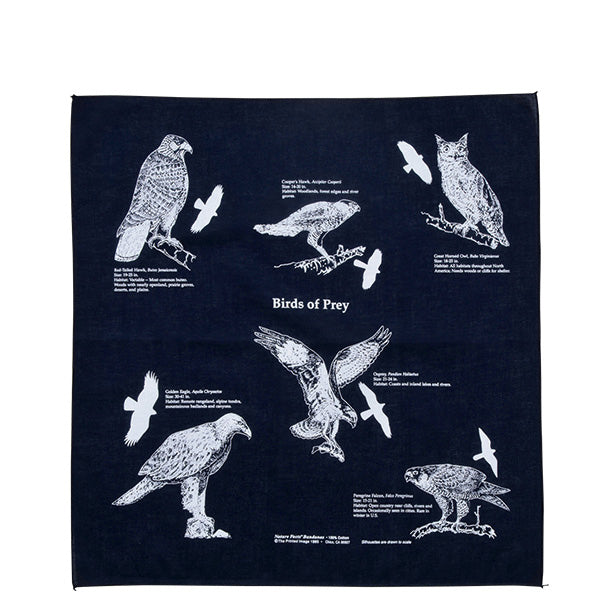 プリンティッドイメージ ネイチャープリントバンダナ バード