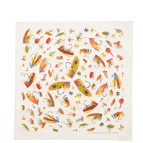 プリンティッドイメージ ネイチャープリントバンダナ フライ