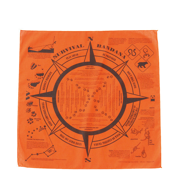プリンティッドイメージ ネイチャープリントバンダナ サバイバル