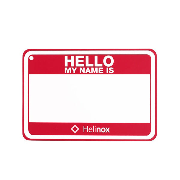 ヘリノックス Hello my name is パッチ