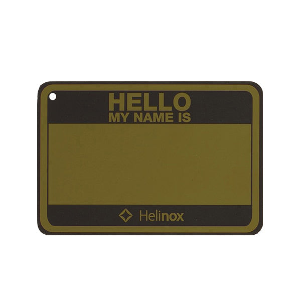 ヘリノックス Hello my name is パッチ