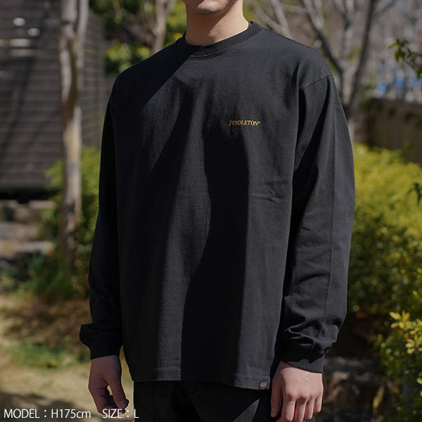 ペンドルトン メンズ ロングスリーブ バックプリントTシャツ
