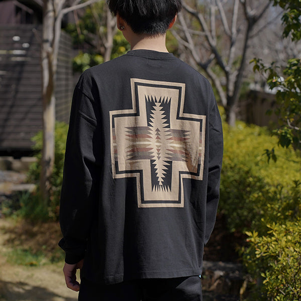 ペンドルトン メンズ ロングスリーブ バックプリントTシャツ