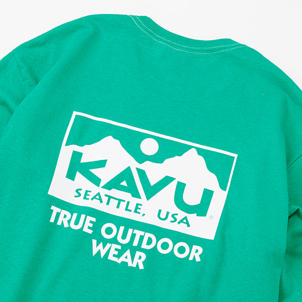 カブー メンズ トゥルーロゴ ロングスリーブ Tシャツ