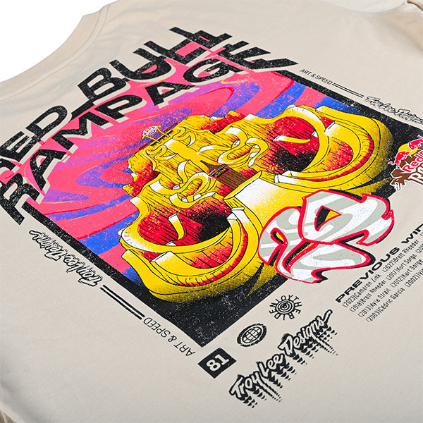 トロイリーデザインズ ショートスリーブT トロイリーデザインズ X レッドブルランページ オルタードリアリティー セメント