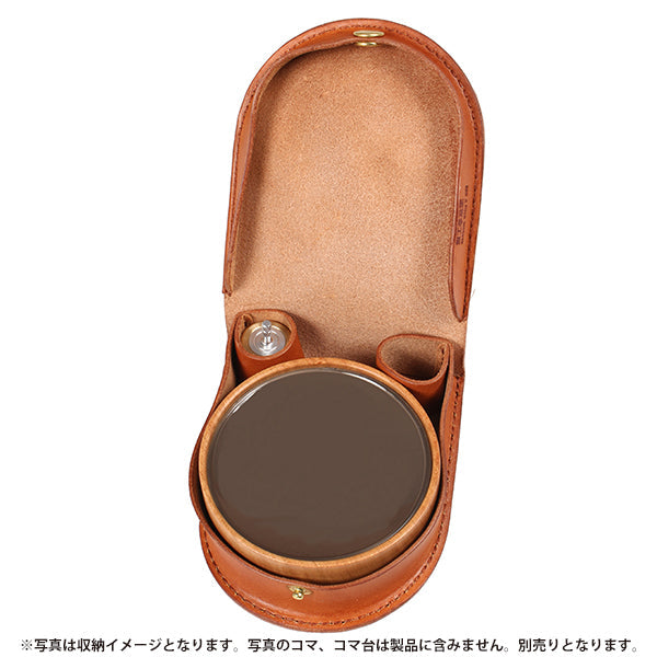 エイアンドエフ コマ収納付 レザーケース