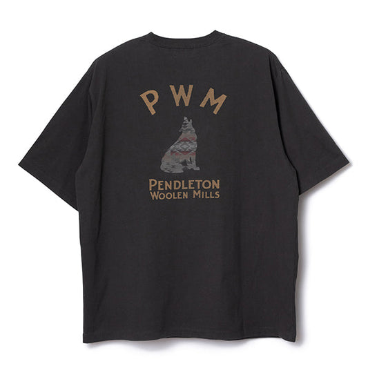 ペンドルトン メンズ ショートスリーブ ナショナルパークガーメントダイ バックプリントTシャツ チャコール