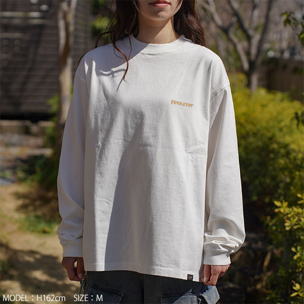 ペンドルトン メンズ ロングスリーブ バックプリントTシャツ
