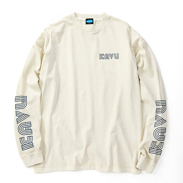 カブー メンズ スリーブプリント ロングスリーブTシャツ