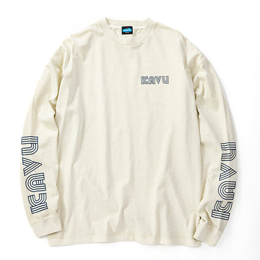 カブー メンズ スリーブプリント ロングスリーブTシャツ