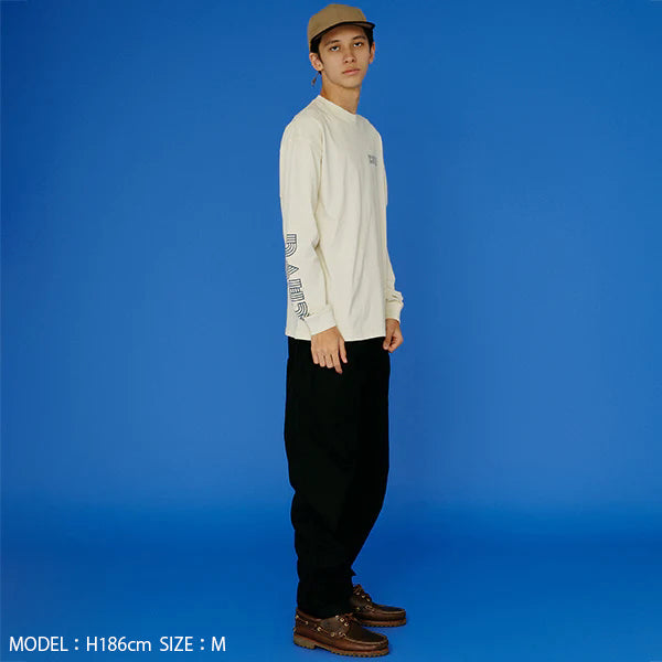 カブー メンズ スリーブプリント ロングスリーブTシャツ