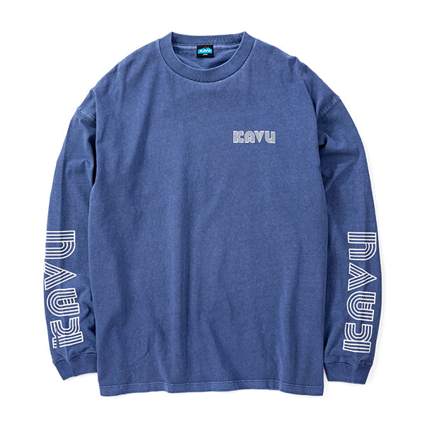 カブー メンズ スリーブプリント ロングスリーブTシャツ