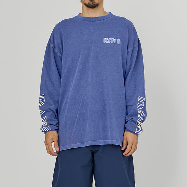 カブー メンズ スリーブプリント ロングスリーブTシャツ