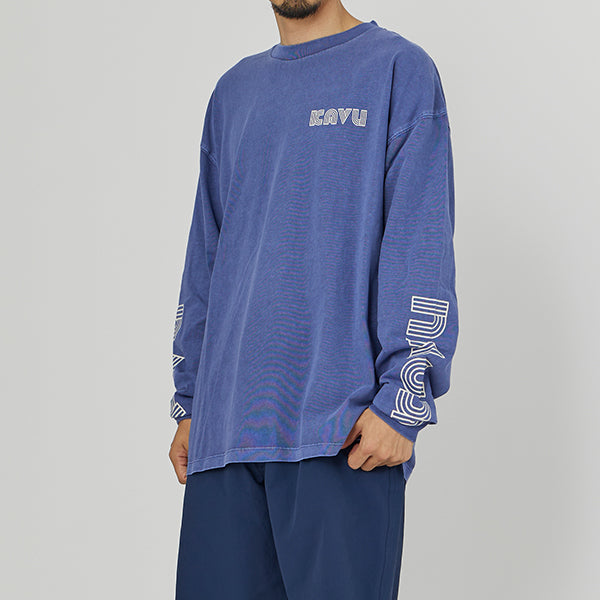 カブー メンズ スリーブプリント ロングスリーブTシャツ