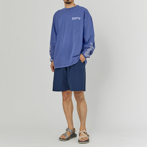 カブー メンズ スリーブプリント ロングスリーブTシャツ