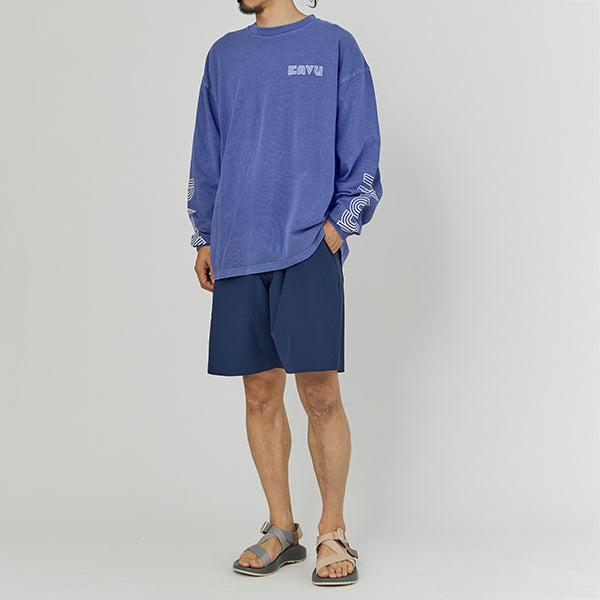 カブー メンズ スリーブプリント ロングスリーブTシャツ