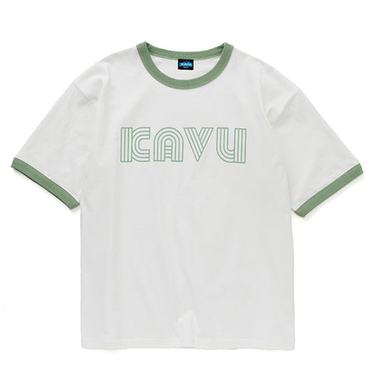 カブーメンズ ツイストロゴ リンガー Tシャツ