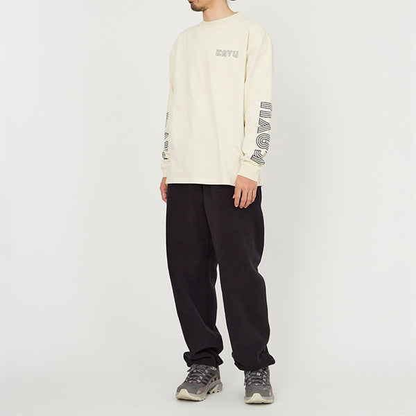 カブー メンズ スリーブプリント ロングスリーブTシャツ