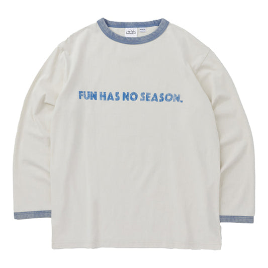 カブー メンズ フレーズ ロングスリーブ リンガー Tシャツ ファン