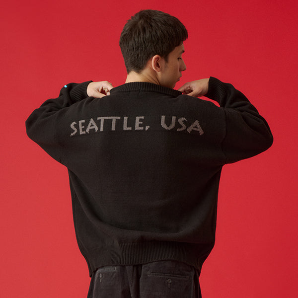 カブー メンズ ニットカーディガン