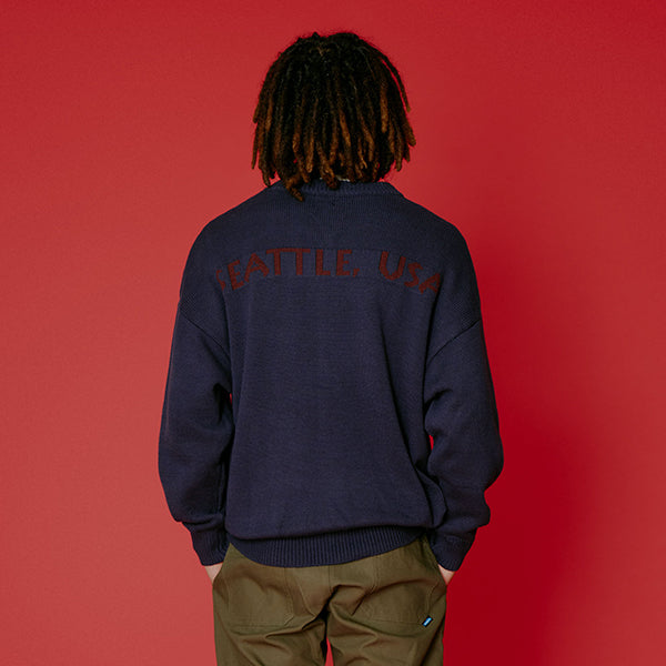 カブー メンズ ニットカーディガン