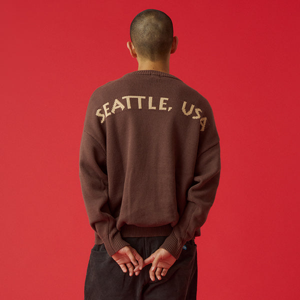 カブー メンズ ニットカーディガン