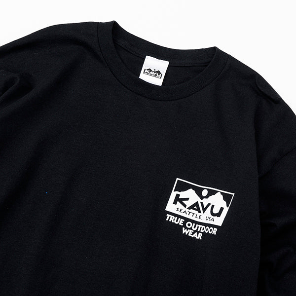 カブー メンズ トゥルーロゴ ロングスリーブ Tシャツ