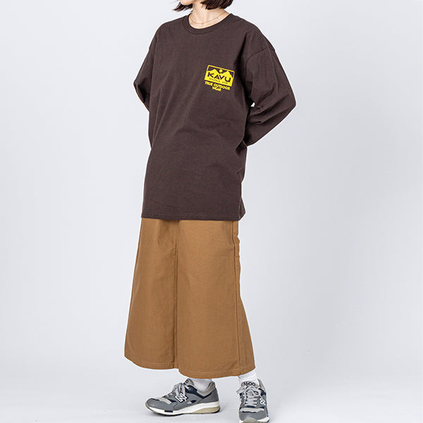 カブー メンズ トゥルーロゴ ロングスリーブ Tシャツ