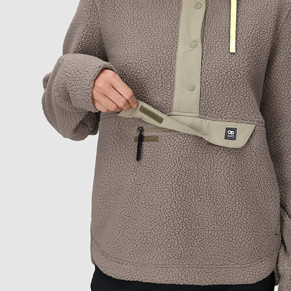 アウトドアリサーチ ウィメンズ グレイランド フリース プルオーバーフーディ