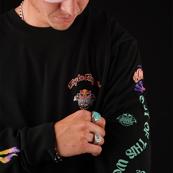 トロイリーデザインズ ロングスリーブT トロイリーデザインズ×レッドブルランページ ヴァリー・オブ・ゴッズ ブラック