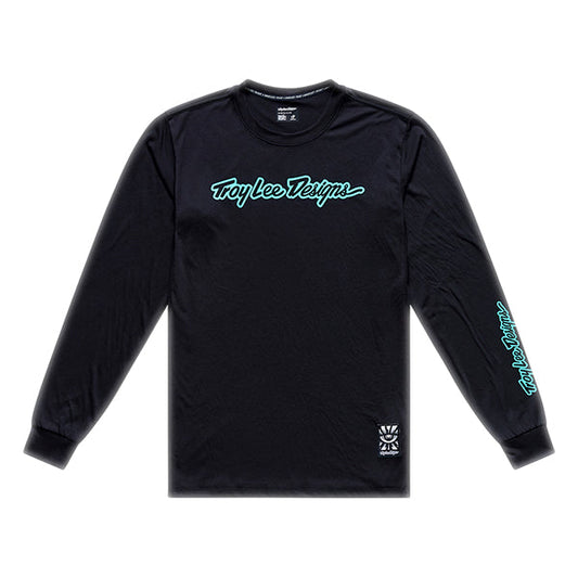 トロイリーデザインズ スカイラインライド ロングスリーブT シグネーチャー ブラック／リアルティール