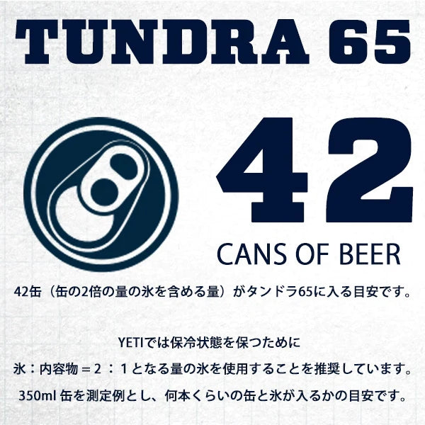 イエティ クーラーボックス タンドラ65